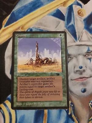 Crumble (Factory Error Crimp) MTG Antiquities Common Green Instant Near-Mint X1 • $99.95