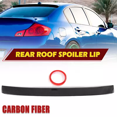 Carbon Fiber Window Roof Spoiler Visor Wing For INFINITI G35/G25/G37/Q40 2007-14 • $77.99