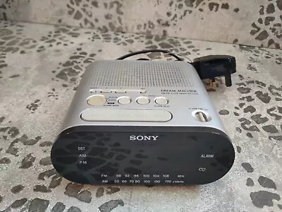 Sony Alarm Clock Radio ICF-C218 Dream Machine FM/AM Silver • £15