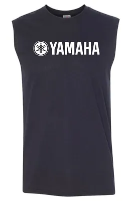 YAMAHA Sleeveless T-shirt - S To 3XL - Yz 85 125 250 450 600 R1 R6 • £15.15