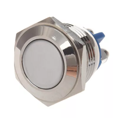 AC 250V 3A NO 16mm Metal Momentary Round Push Button Switch O. Normally7951 • $4.74