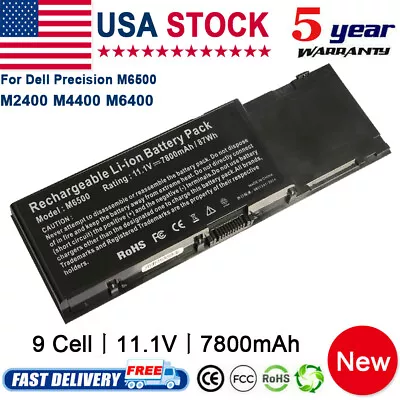 M6400 8M039 Battery For Dell Precision M6500 C565C F678F KR854 9G869 DW554 PC • $35.99