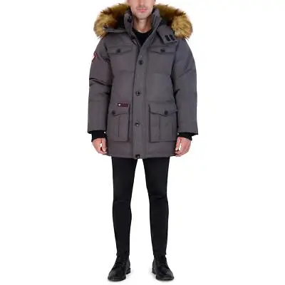 Canada Weather Gear Parka Coat For Men-Insulated Winter Jacket W/ Faux Fur Hood • $42.99