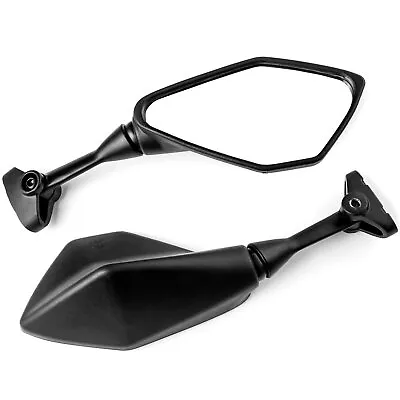 Black Motorcycle Mirrors Pair For Honda VFR 500 750 800 1000 Interseptor • $23.99