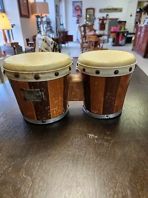 Zim Gar Vintage 1950's Wooden Bongo Drums • $45