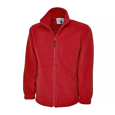 Ladies Plain Classic Micro Fleece Jacket By MIG Size 6 To 32 - WOMENS WARM COAT • £19.99