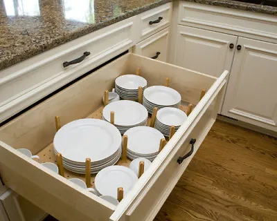 Cabinet Drawers Organiser Plates Stack Insert Light Beech Deep Of Hafele • £189