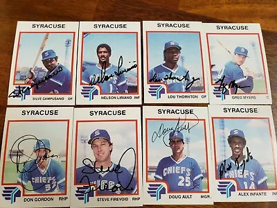 1987 Syracuse Chiefs Team Card Set - Partially Autographed. 17 Of 23 Signed. • $67.99