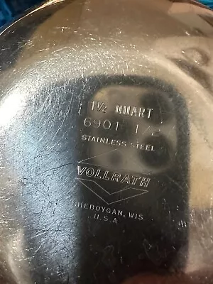 Vintage Stainless Steel Mixing Bowls Vollrath Medium 6901   1/2 • $0.99