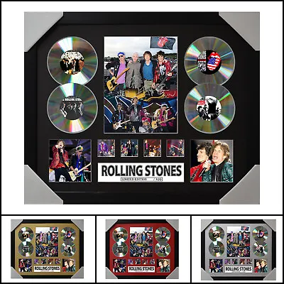 Rolling Stones 4CD Signed Framed Memorabilia Limited Ed. 2017-Multiple Variation • $105.60