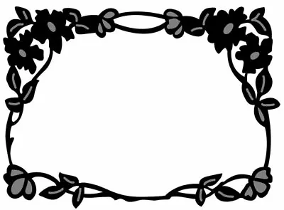 Marianne Craftables Oblong Frame Die / Floral/Flower Border CR1214 • £4.25