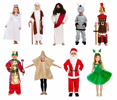 Kids Christmas Nativity School Play Competition Costume Fancy Dress Outfit Uk • £14.34