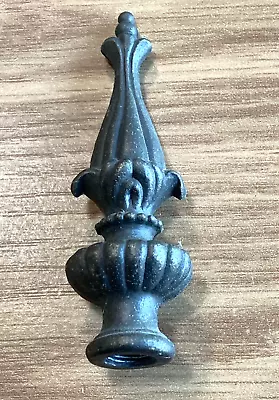 Antique Victorian Lamp Finial Cast Brass Bronze Topper 3 7/16  Vintage. • $20