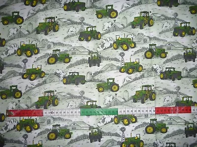 John Deere Scenic 100% Cotton Quilting/Patchwork Fabric 115cms Wide - 90cms • $13.50