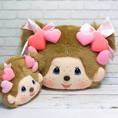 Monchhichi Girl Love Sweet Heart Series Big Cushion Shoulder Bag Pink Sekiguchi • $130