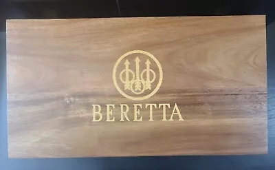 Beretta Wood Storage Box 17 X 9 X 4 Inches With Removable Foam - FREE SHIPPING • $59
