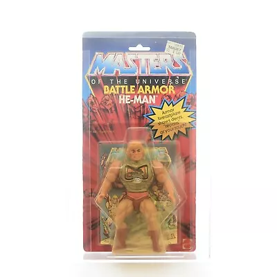 He-Man Battle Armor Masters Of The Universe MOTU 1983 Mattel MOSC SEALED NEW AFA • $1500