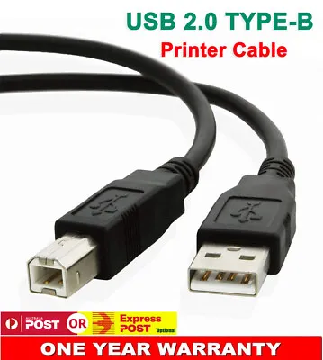 $11.92 • Buy Printer Cable Cord For Brother HP Epson Canon Fuji USB Male Type A To B 5M 3M AU
