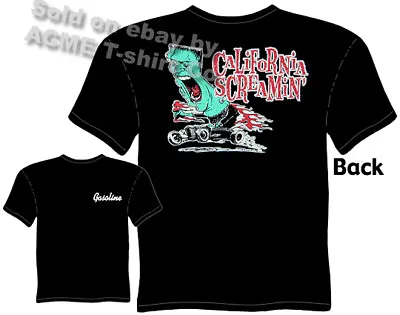 $18.98 • Buy Gasoline T Shirt Hot Rod Clothing California Screamin Tee Kustom Kulture Apparel