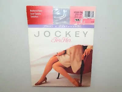 NOS Jockey Medium Tall Reinforced Lycra Spandex Pantyhose Vintage Lilac READ! • $13.99