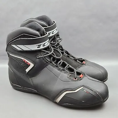 TCX Blaze Mens Motorcycle Boots Size 9 Black Motorcross Touring Riding Shoe • $50.99