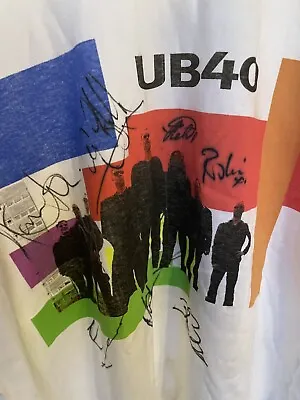 Vintage SIGNED UB40 South America Tour T-Shirt  Large • £695.95