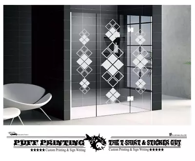 £4.99 • Buy Bathroom Wall Stickers ORNAMENT Shower Screen Stickers WALL QUOTES DECALS  
