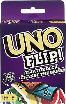 UNO FLIP 112 Cards Card Game Multi Coloured Exciting New Twists XMAX Gift UK • £4.19