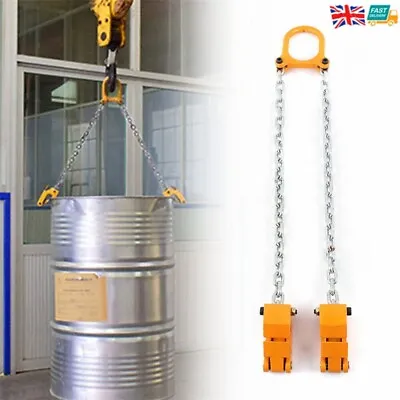 2Legs Chain Drum Lifter Vertical Hoist Oil Drum 1000kg Grade 80 Chain Drum Lift • £35
