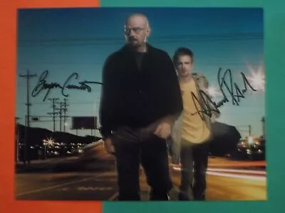 Brian Cranston Aaron Paul Breaking Autographed Excellent Signed Top Photo COA • $83.99