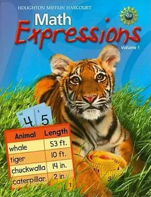 $5.07 • Buy Houghton Mifflin Harcourt Math Expressions, Student Activity Book, Vol. 1 - GOOD