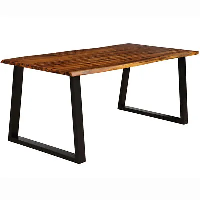 Rectangular Acacia Wood Dining Table Rustic Indoor &Outdoor Furniture • $223