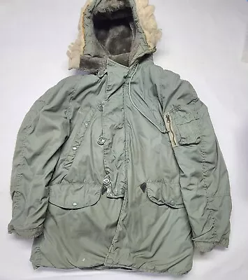 Post Vietnam 1978 Extreme Cold Weather Parka Type N-3B Jacket Coat Hood • $49