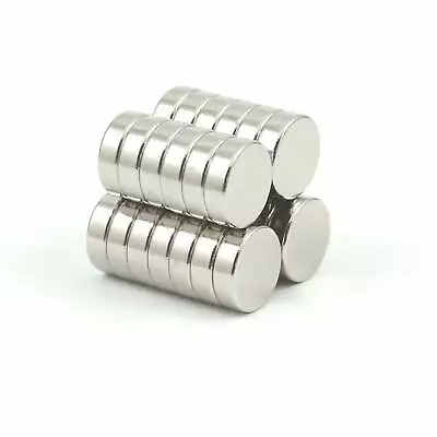 10mm X 3mm Neodymium Disc Magnets N35 2 / 5 Pcs - DIY Craft Fridge Magnets • £3.15