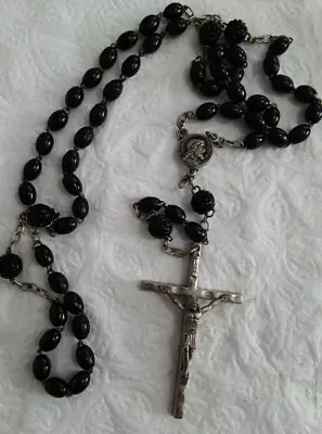 Vintage Prayer Rosary Beads Catholic Crucifix Italy • $10