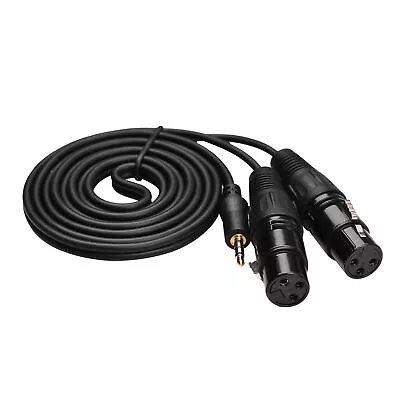 3.5mm To Dual XLR Cable Female 1/8 Inch To 3-Core Double XLR Audio Cable I5C7 • $13.33