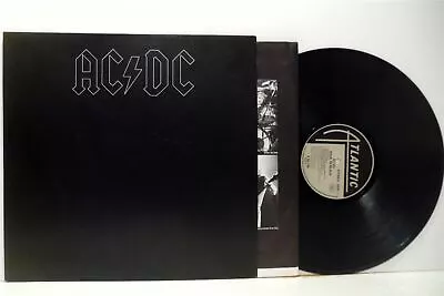 AC/DC Back In Black LP EX/EX- ATL 50 735 Vinyl Album With Inner Hard Rock • $158.53