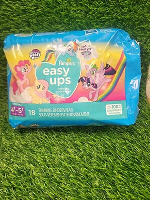 PAMPERS Easy Ups Training Underwear 4T-5T 37+ Lb Jumbo Pack 18 Count My Little • $14