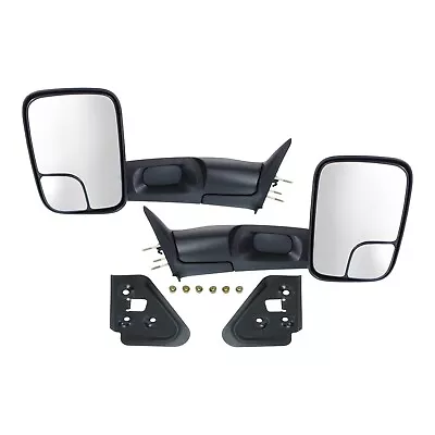 Pair Set Of 2 Towing Mirrors  Driver & Passenger Side For Ram Truck Left Right • $93.45