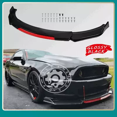 Front Bumper Spoiler Panel RED Lip Body Kit For Mustang GT For Shelby 1994-2014 • $49.95