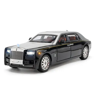 1/18 Diecast Vehicle Rolls-Royce Phantom Model Car Toy Kids Sound Light Toy Gift • £43.92