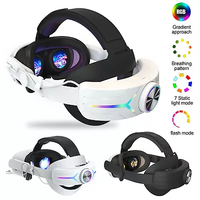 For Meta Oculus Quest 3 Headset VR Elite Head Strap Band With 8000mah Battery • $85.99