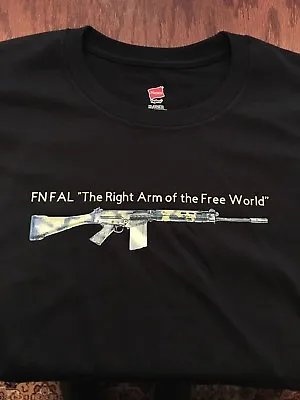 FULL COLOR FN FAL T Shirt The Right Arm Of The Free World  Rhodesian Camo -17 • $24.99