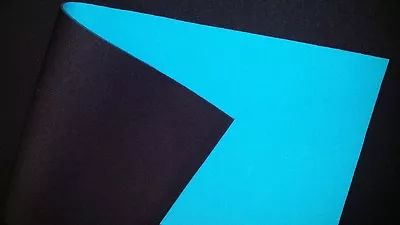 2mm TURQUOISE / BLACK Neoprene Fabric Scuba Waterproof Wetsuit Teal Material • £80.48