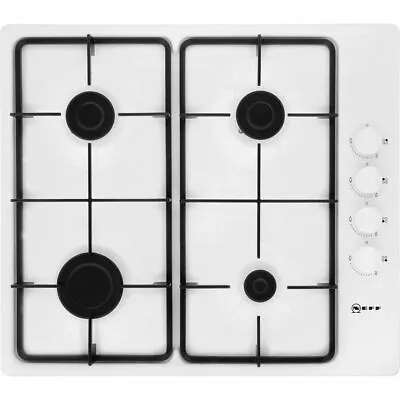 NEFF T26BR46W0 N30 Built In 58cm 4 Burners White Gas Hob • £279