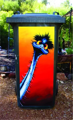 Stunned Emu Wheelie Bin Sticker • $25