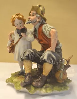 Capodimonte Figure  First Day At School  By Tyche Tosca • £49