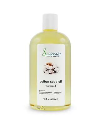 Cotton Seed Oil Carrier Cold Pressed Winterized Natural Pure 4 Oz To 7 Lbs • $5.97