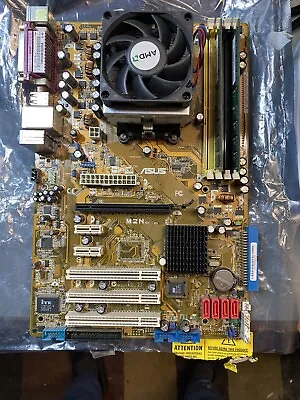 ASUS M2N Motherboard ATX Socket AM2 / Athlon 64x2 5000 2.6GHz / 2x1GB Ddr2 • $17.95