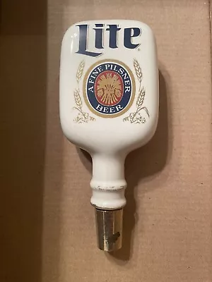 Vintage Ceramic MILLER LITE Tap Handle. Beautiful And Rare Collectible! • $25